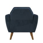 Dorel Novogratz Teresa Memory Foam Accent Chair - Blue Velvet-40235