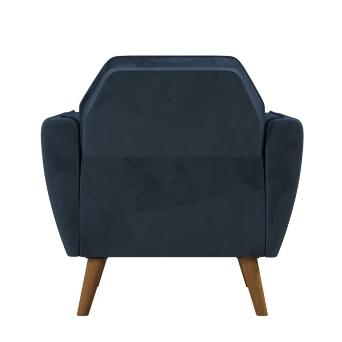 Dorel Novogratz Teresa Memory Foam Accent Chair - Blue Velvet-40235