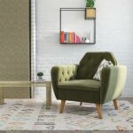 Dorel Novogratz Teresa Memory Foam Accent Chair - Green Velvet-40283