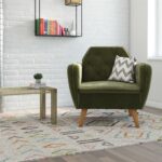 Dorel Novogratz Teresa Memory Foam Accent Chair - Green Velvet-40282