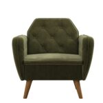 Dorel Novogratz Teresa Memory Foam Accent Chair - Green Velvet-40277