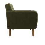 Dorel Novogratz Teresa Memory Foam Accent Chair - Green Velvet-40278