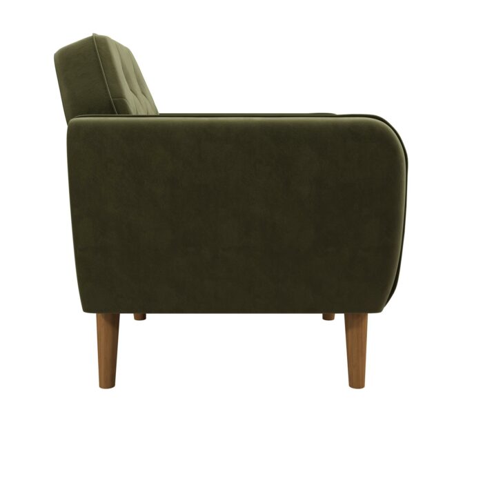 Dorel Novogratz Teresa Memory Foam Accent Chair - Green Velvet-40278