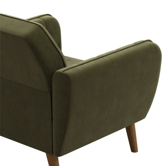 Dorel Novogratz Teresa Memory Foam Accent Chair - Green Velvet-40279