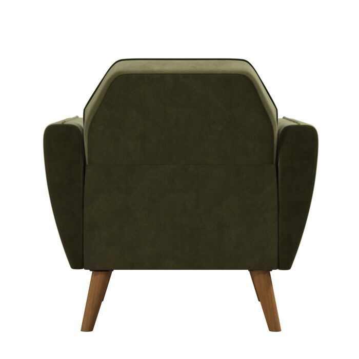 Dorel Novogratz Teresa Memory Foam Accent Chair - Green Velvet-40276