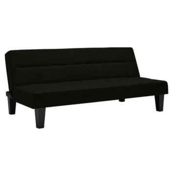 Dorel Kebo Futon in Black Velvet-0
