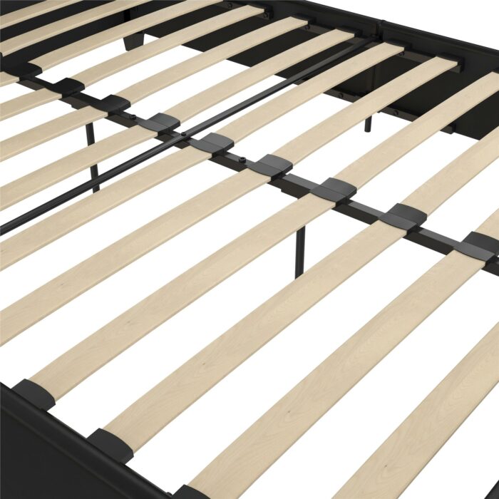Dorel Dakota Upholstered Bed - Double - Black-39703