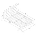 Dorel Dakota Upholstered Bed - King - Black-39744