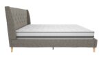 Dorel Novogratz Her Majesty Bed - King - Grey Linen-40075