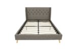 Dorel Novogratz Her Majesty Bed - King - Grey Linen-40078