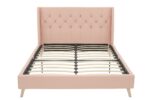 Dorel Novogratz Her Majesty Bed - King - Pink Linen-40118
