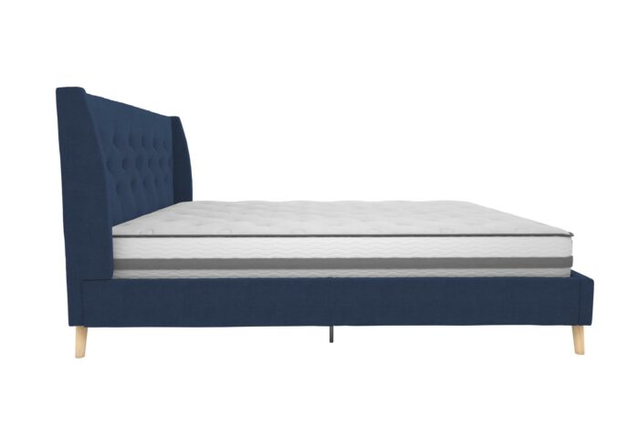Dorel Novogratz Her Majesty Bed - Double - Blue Linen-39981