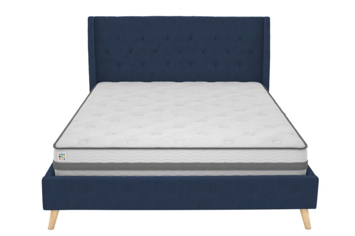 Dorel Novogratz Her Majesty Bed - Double - Blue Linen-0