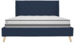Dorel Novogratz Her Majesty Bed - Double - Blue Linen-39983