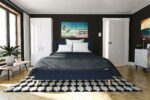 Dorel Novogratz Her Majesty Bed - Double - Blue Linen-39985