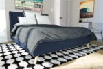 Dorel Novogratz Her Majesty Bed - Double - Blue Linen-39984