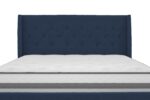 Dorel Novogratz Her Majesty Bed - King - Blue Linen-40058