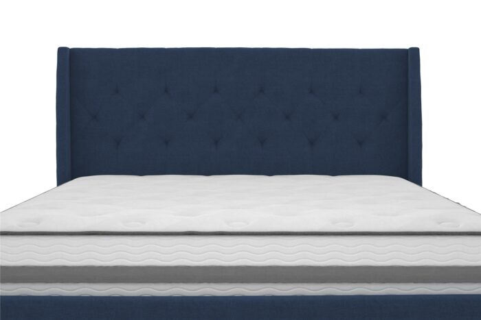 Dorel Novogratz Her Majesty Bed - King - Blue Linen-40058