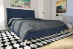Dorel Novogratz Her Majesty Bed - King - Blue Linen-40063