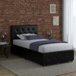 Dorel Dakota Bed with Storage - Single - Black-39765