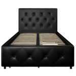 Dorel Dakota Bed with Storage - Single - Black-39757