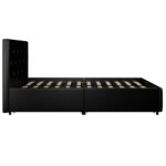 Dorel Dakota Bed with Storage - Single - Black-39749