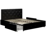 Dorel Dakota Bed with Storage - King - Black-39868