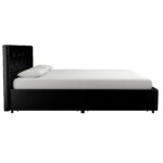 Dorel Dakota Bed with Storage - King - Black-39869