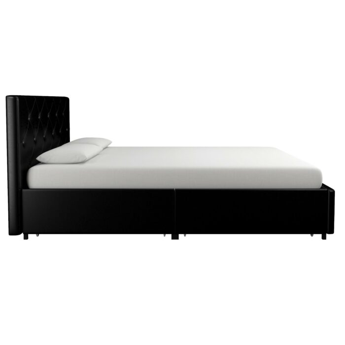 Dorel Dakota Bed with Storage - King - Black-39869