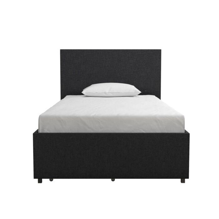 Dorel Novogratz Kelly Storage Bed - Single - Dark Grey-40164