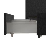 Dorel Novogratz Kelly Storage Bed - Double - Dark Grey-40129
