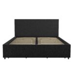 Dorel Novogratz Kelly Storage Bed - King - Dark Grey-40150