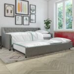 Dorel Novogratz NG Her Majesty Daybed/Trundle - Grey Linen-39914