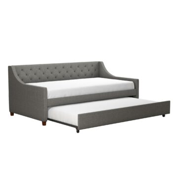 Dorel Novogratz NG Her Majesty Daybed/Trundle - Grey Linen-0