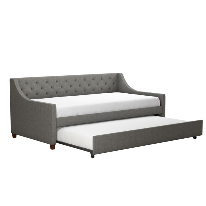 Dorel Novogratz NG Her Majesty Daybed/Trundle - Grey Linen-0