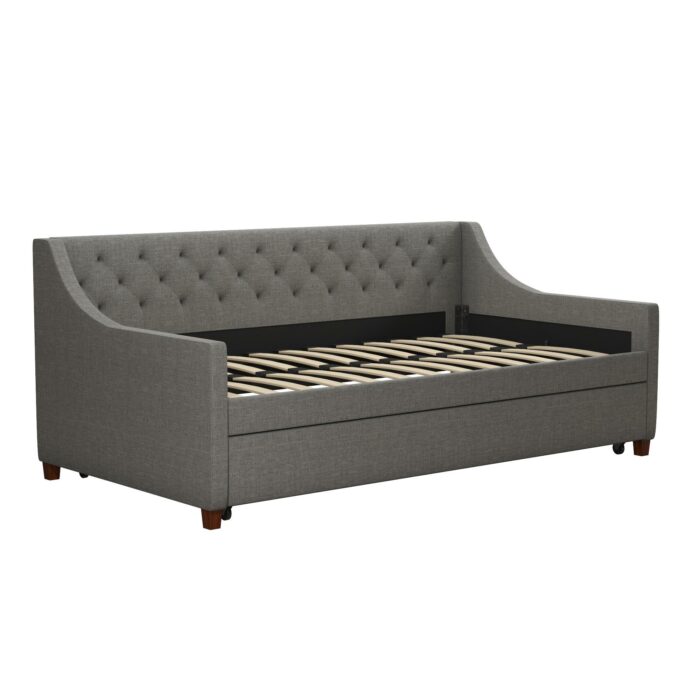 Dorel Novogratz NG Her Majesty Daybed/Trundle - Grey Linen-39908