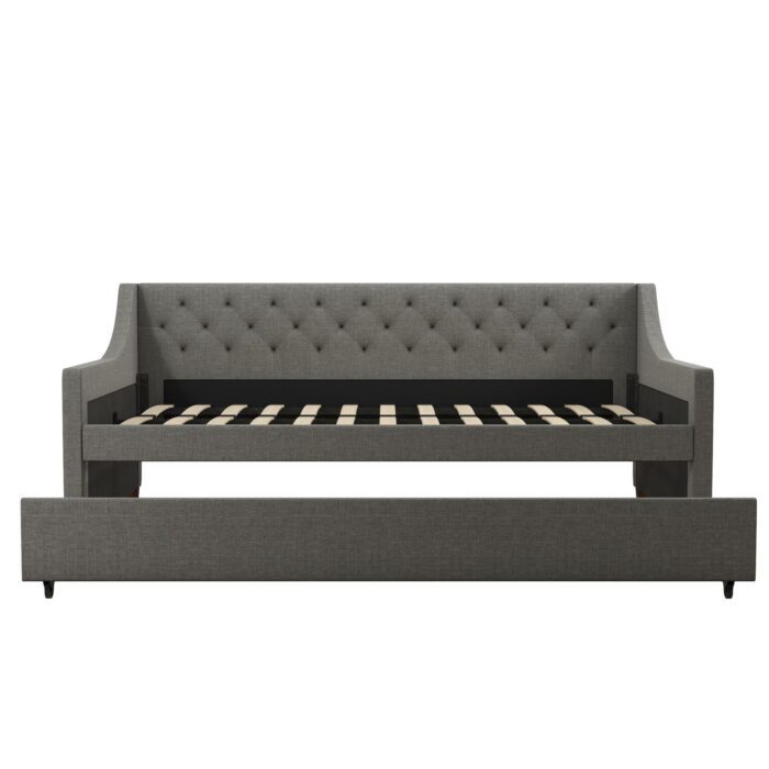 Dorel Novogratz NG Her Majesty Daybed/Trundle - Grey Linen-39910