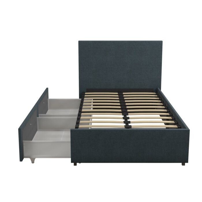 Dorel Novogratz Kelly Storage Bed - Single - Navy-40231