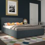 Dorel Novogratz Kelly Storage Bed - Double - Navy-40192