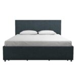 Dorel Novogratz Kelly Storage Bed - Double - Navy-40190