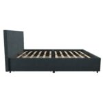 Dorel Novogratz Kelly Storage Bed - Double - Navy-40187