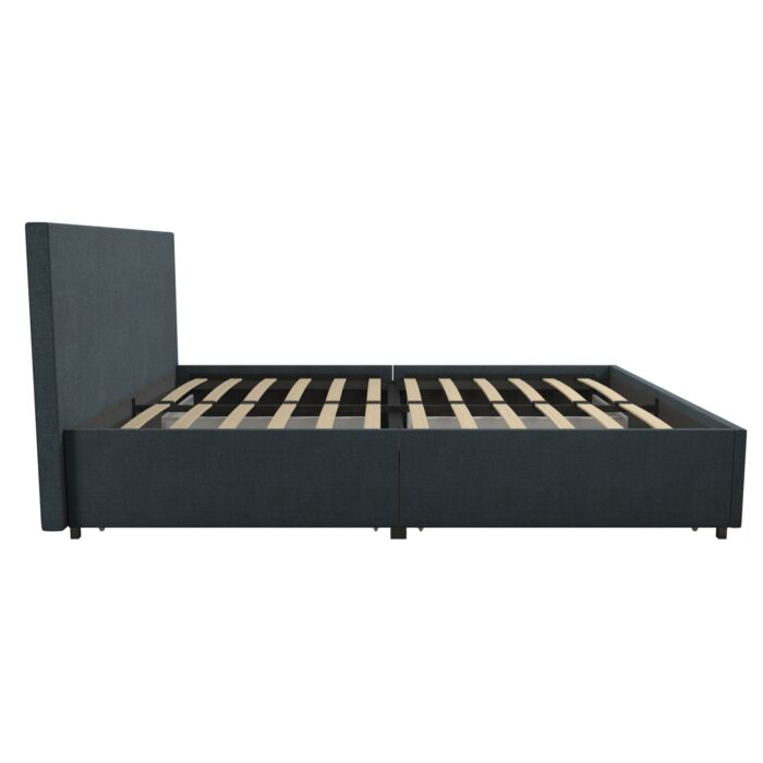 Dorel Novogratz Kelly Storage Bed - Double - Navy-40187