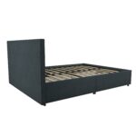 Dorel Novogratz Kelly Storage Bed - Double - Navy-40188