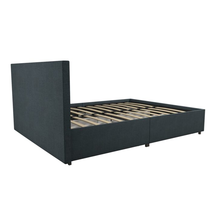 Dorel Novogratz Kelly Storage Bed - Double - Navy-40188