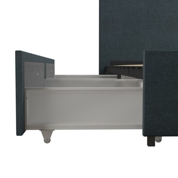 Dorel Novogratz Kelly Storage Bed - Double - Navy-40193