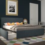 Dorel Novogratz Kelly Storage Bed - King - Navy-40213