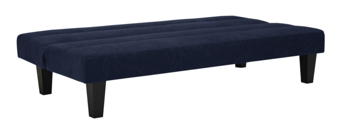 Dorel Kebo Futon in Navy Blue Velvet-39479