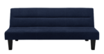 Dorel Kebo Futon in Navy Blue Velvet-39484