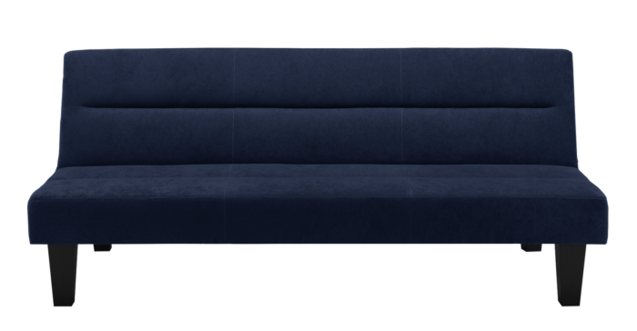Dorel Kebo Futon in Navy Blue Velvet-39484