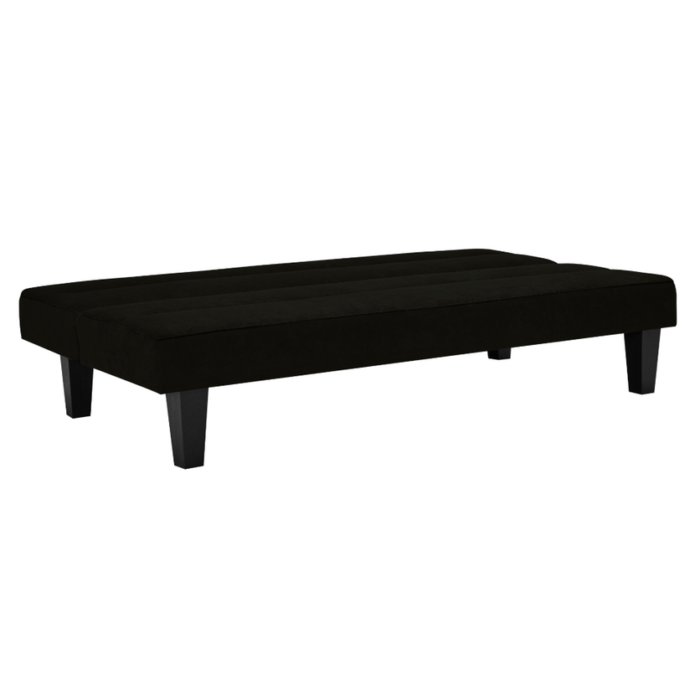 Dorel Kebo Futon in Black Velvet-39464